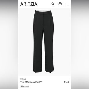 Like New! Aritzia Wilfred Effortless Pant Black Short 4